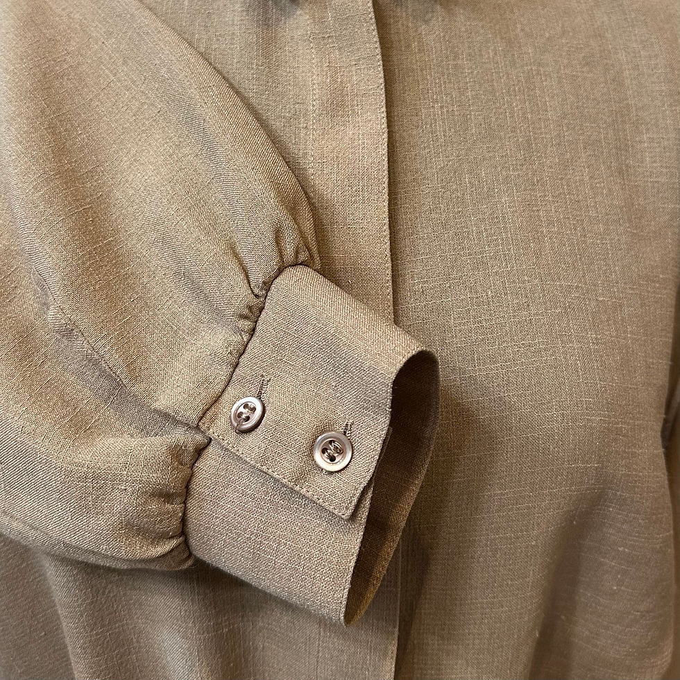 Miniature : Chemisier beige vintage 80s 
