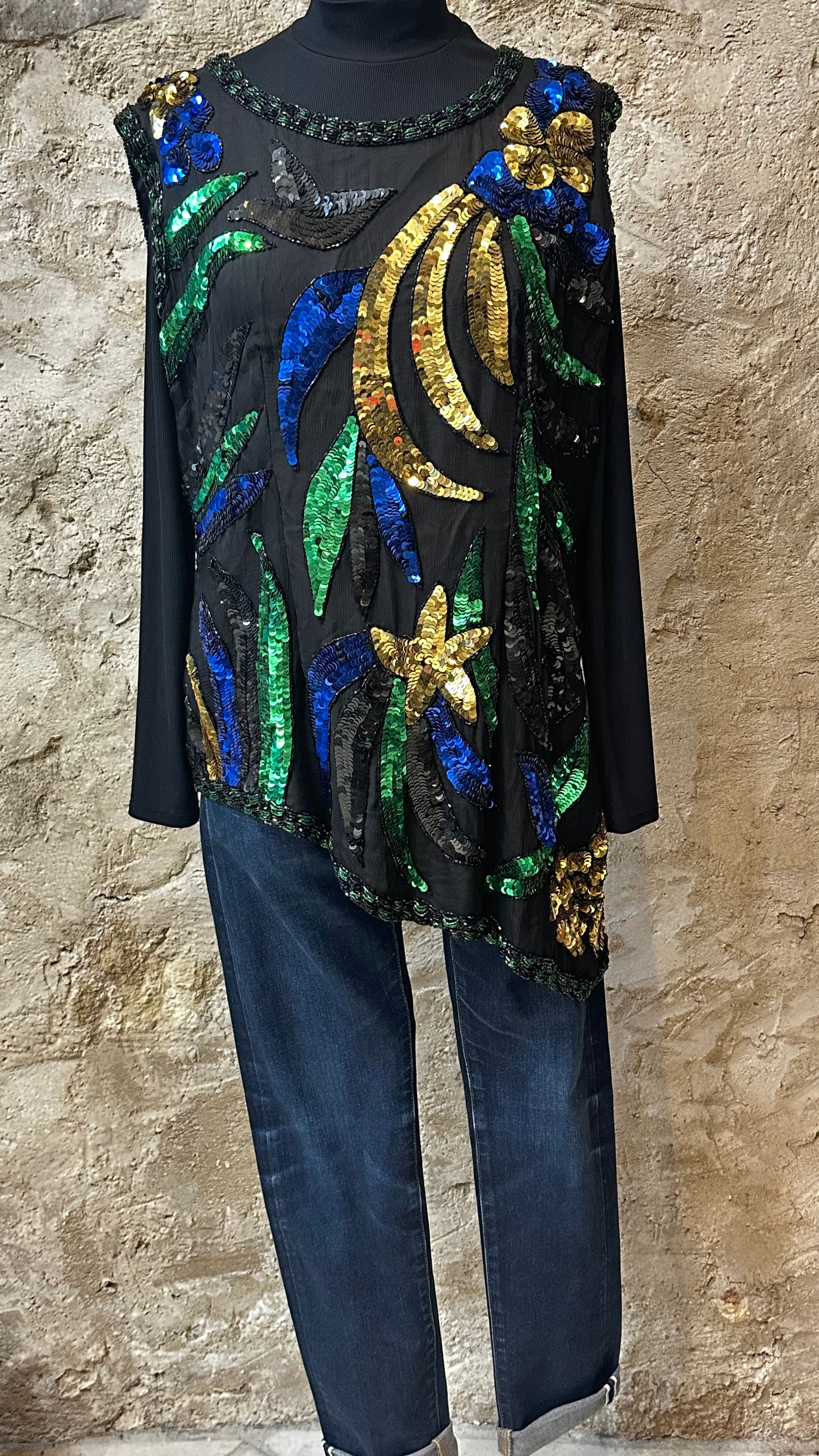 Tunique soie et satin