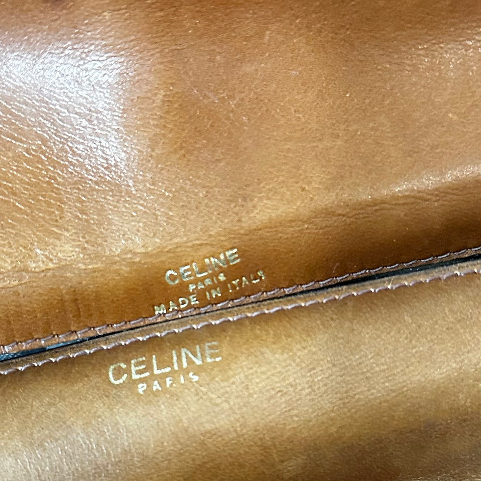 Miniature : Sac à main cuir et daim Céline 