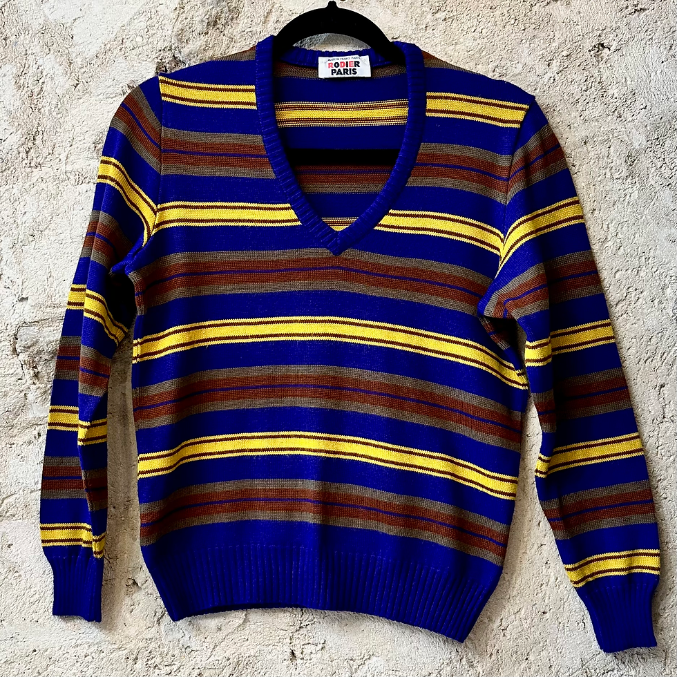 Miniature : Pull col V  vintage 