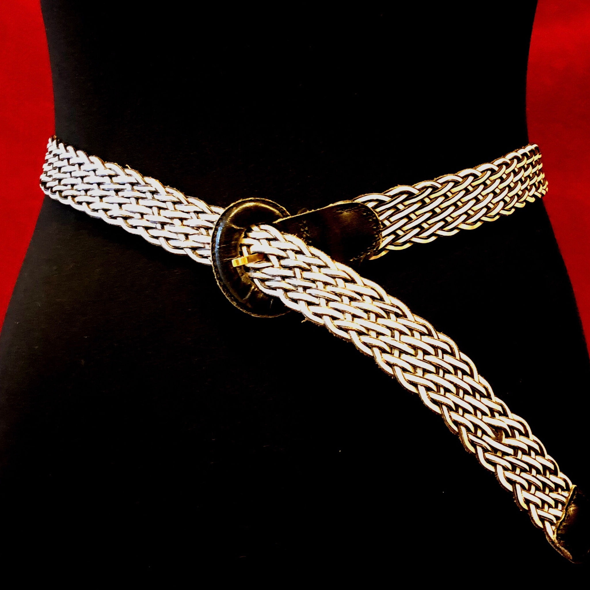 Ceinture tressée vintage  