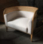 Fauteuil lounge en rotin naturel
