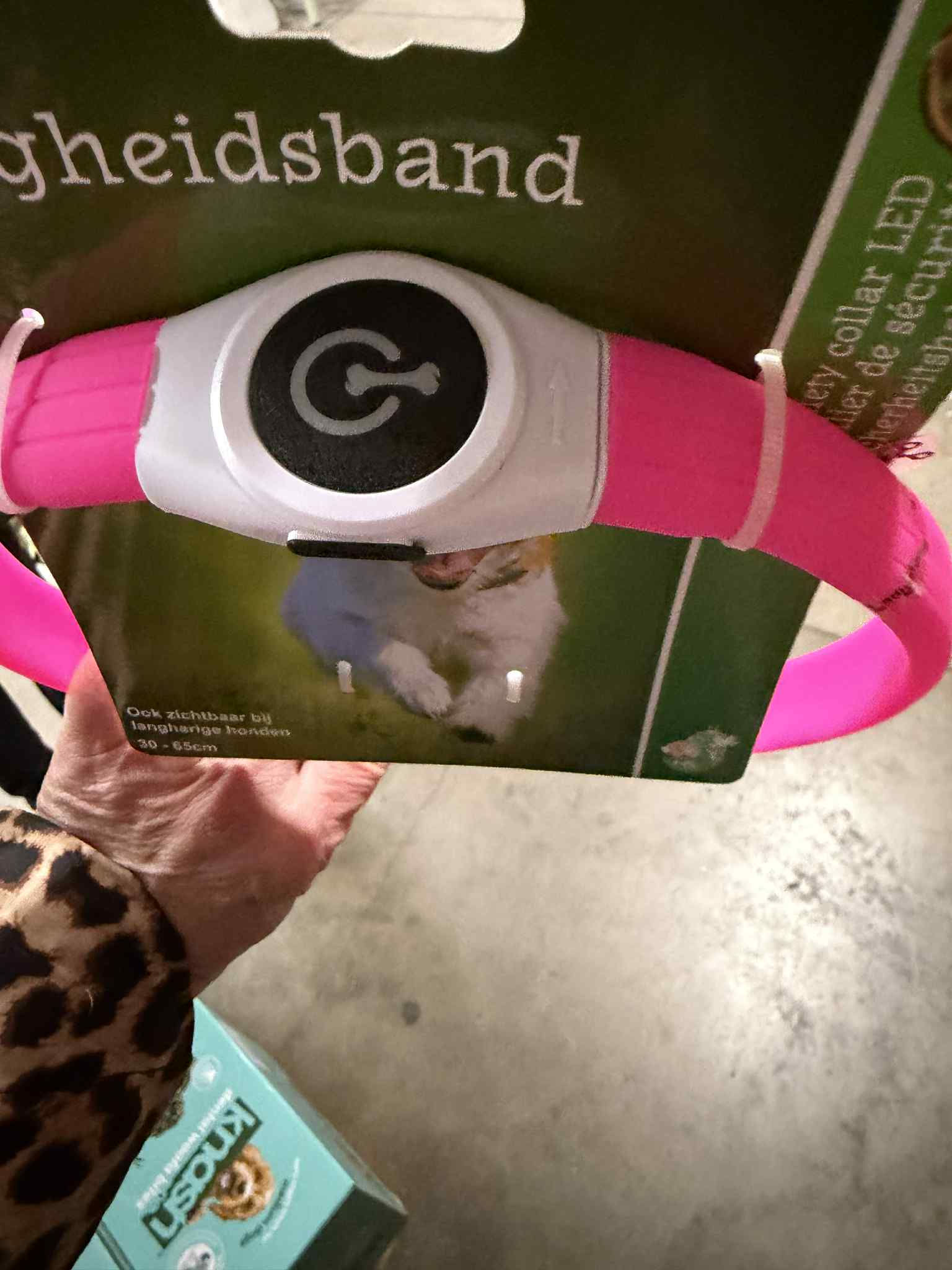 Led halsband verstelbaar 25x65x2,5cm 