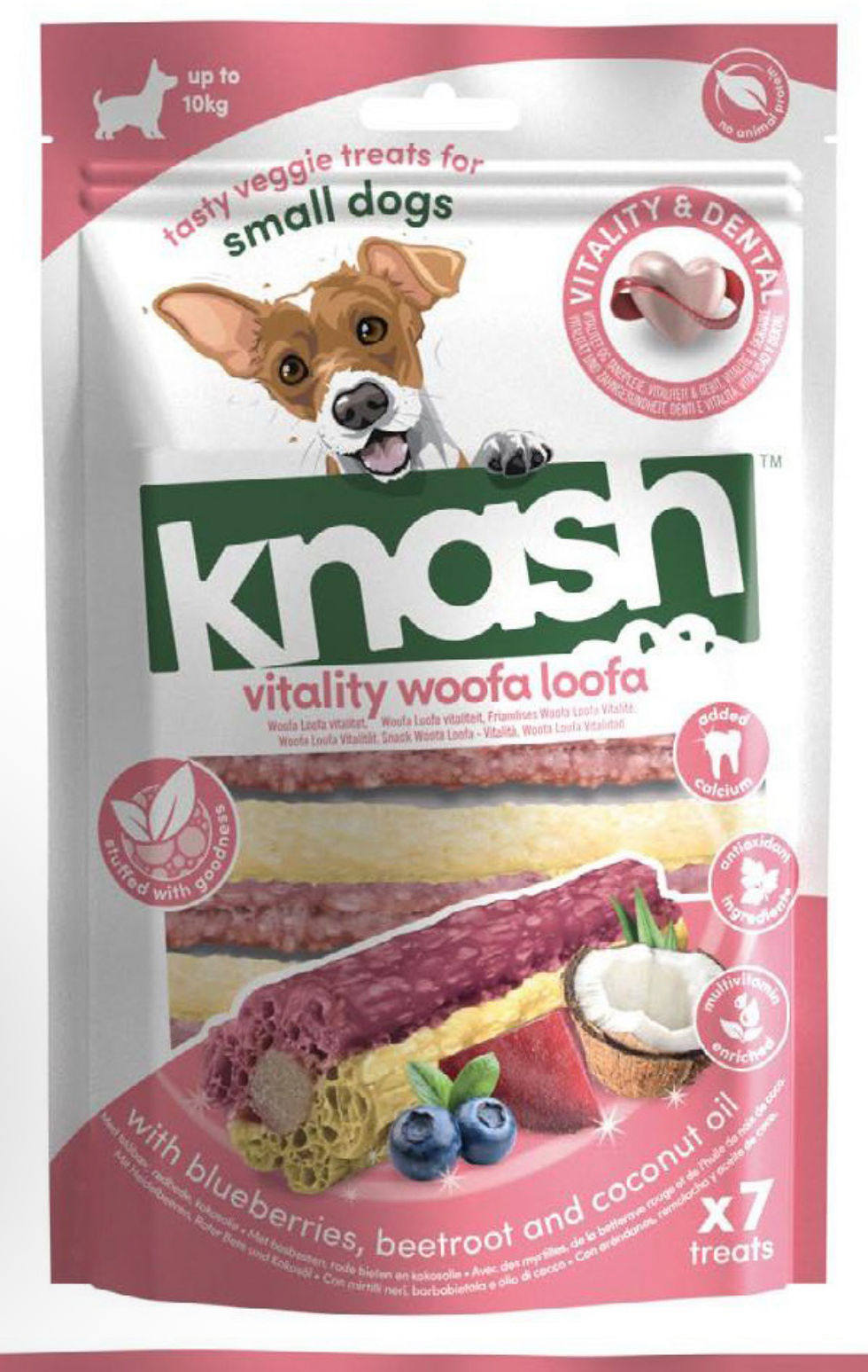 Miniaturbild: Knash diverse maten rode biet blauwe bes en kokos 