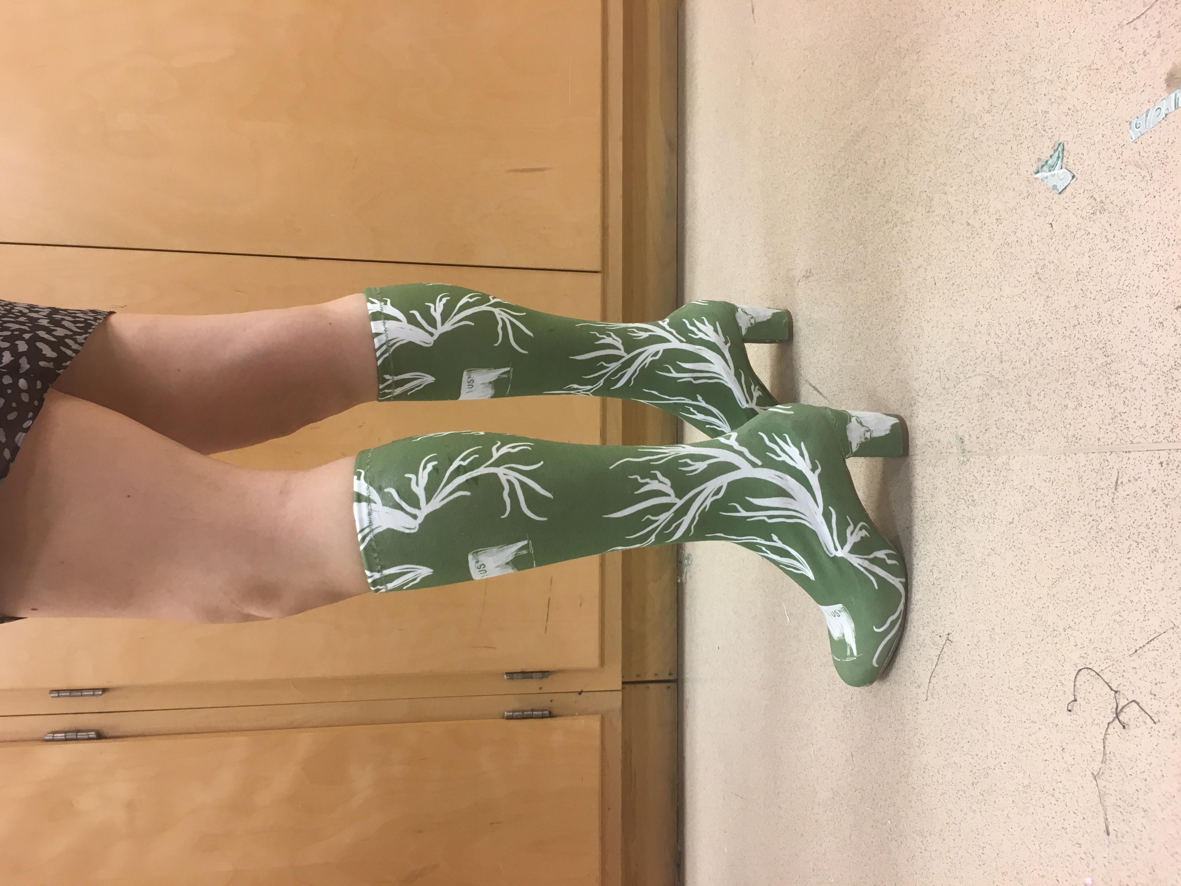 Spoonflower-Printed Spandex Shoes
