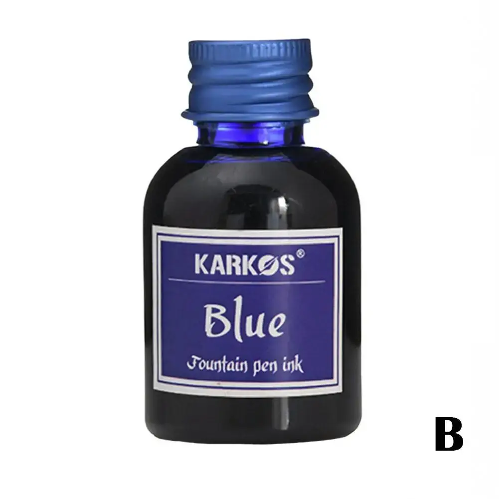 Blue fountain pen ink