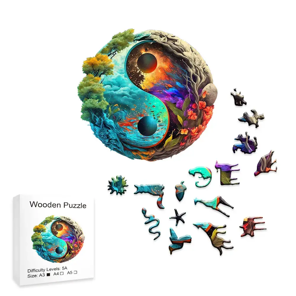 Tai-Chi-Wooden-Puzzle-Ocean-And-Forest-Puzzle-Toys-Home-Decoration-Painting-Holi