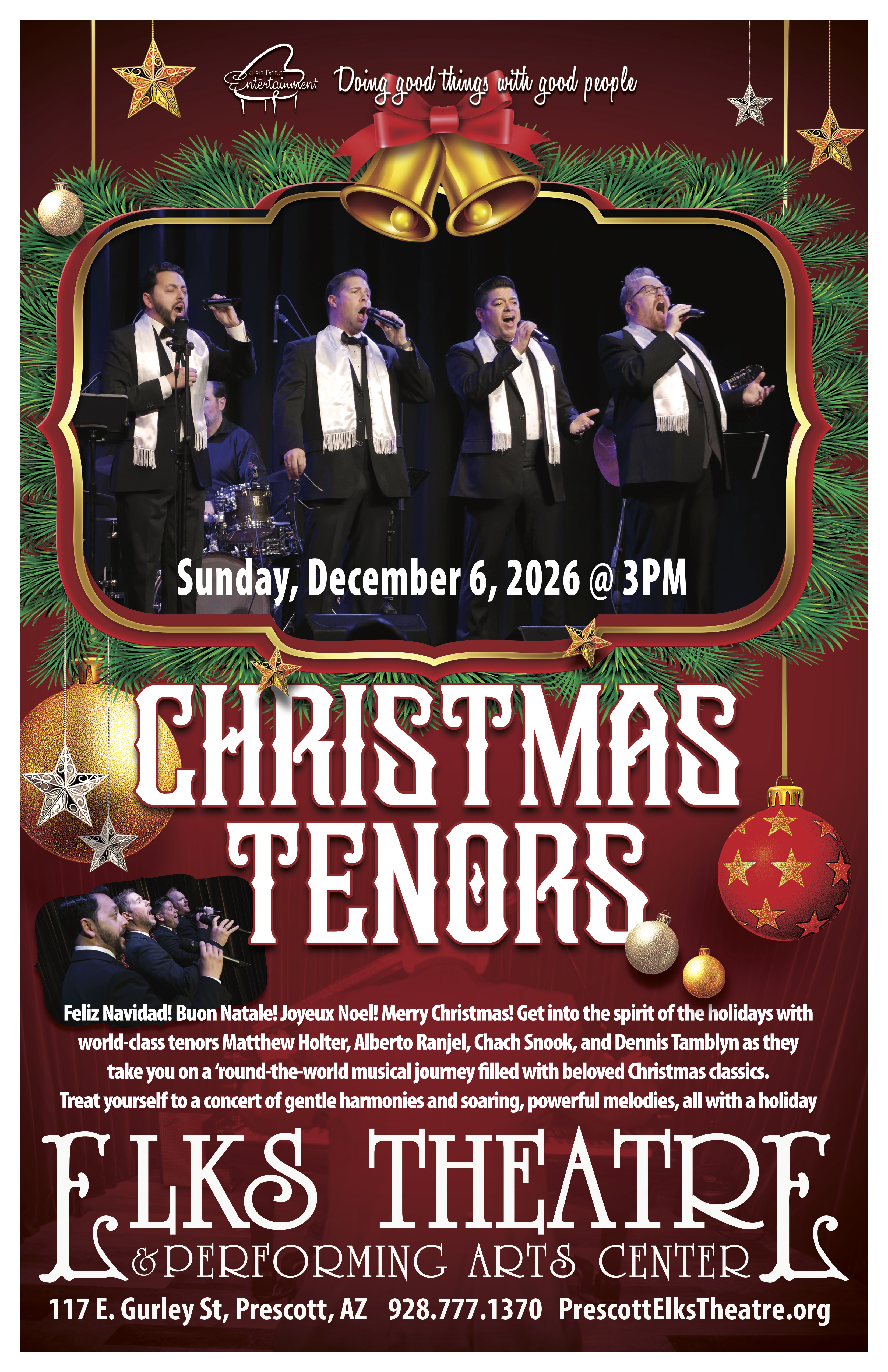 Official event image for Christmas Tenors