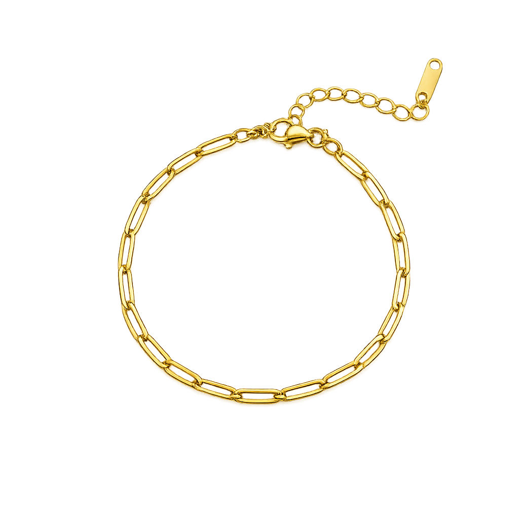 Paperclip Elegance Bangle