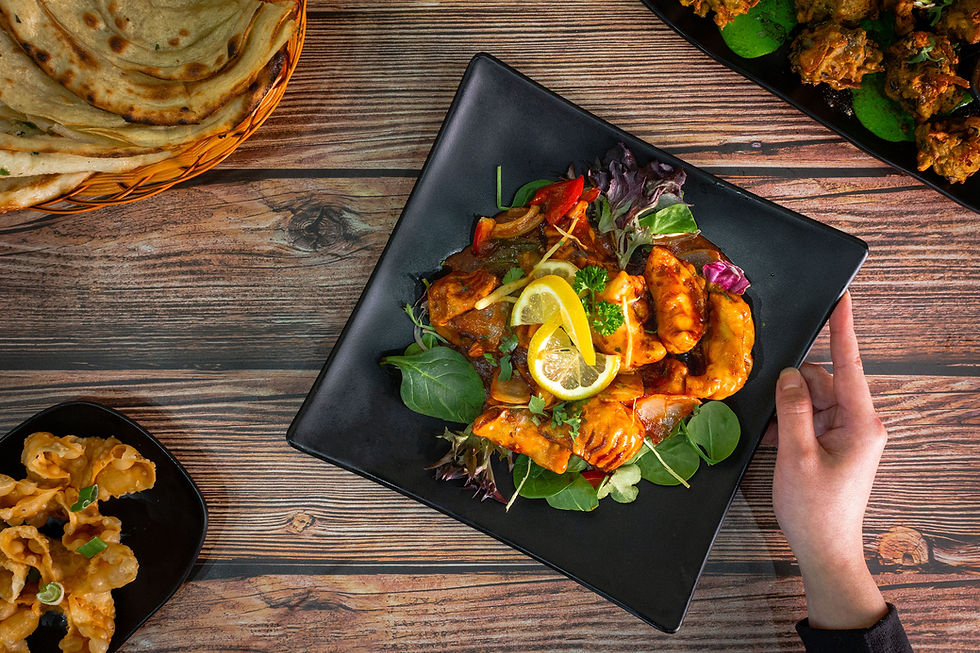 Chili Chicken Momos from Street Momo