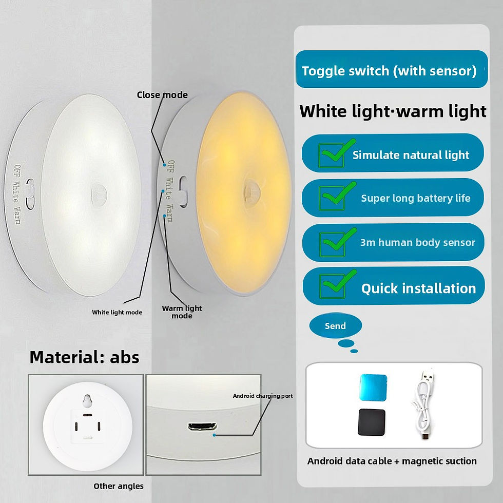 Thumbnail: Smart Motion Sensor Night Light for Bedroom and Hallway