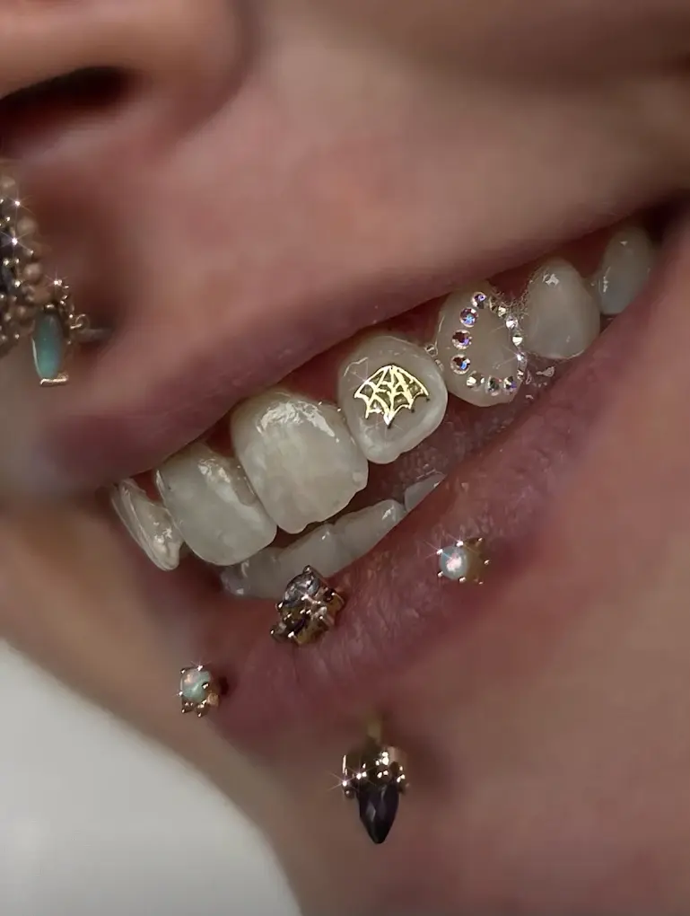 designer tooth gems and piercings