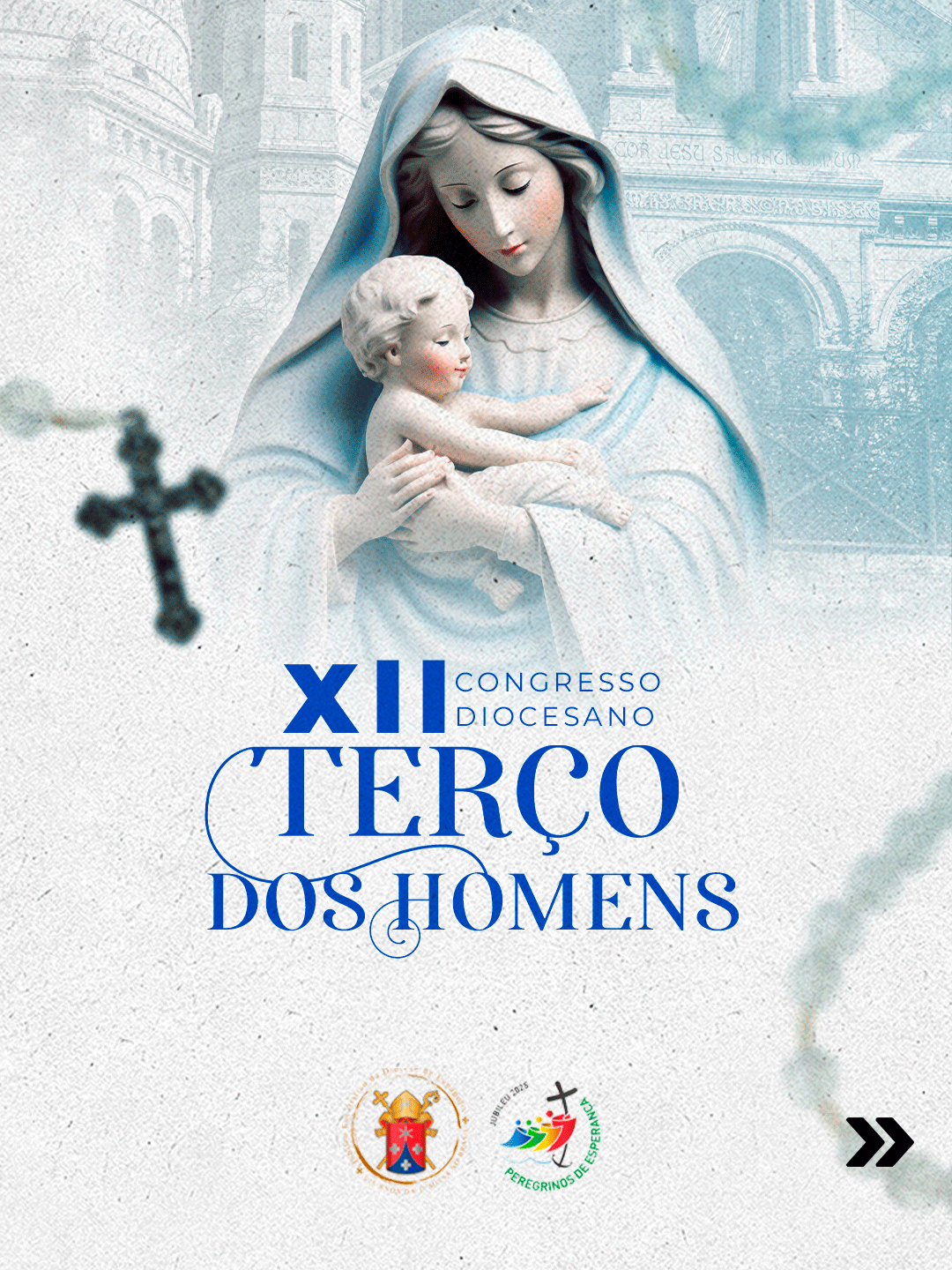 Com imensa alegria, a Diocese de Eunápolis convida todos os grupos do Terço dos Homens para participarem do nosso XII Congresso Diocesano, que será realizado neste domingo, na cidade de Belmonte/BA.