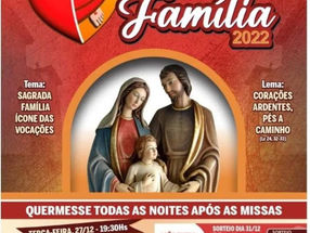 De 18 a 26/12 acontecerá a novena em honra da Sagrada Família em Coroa Vermelha, Santa Cruz Cabrália