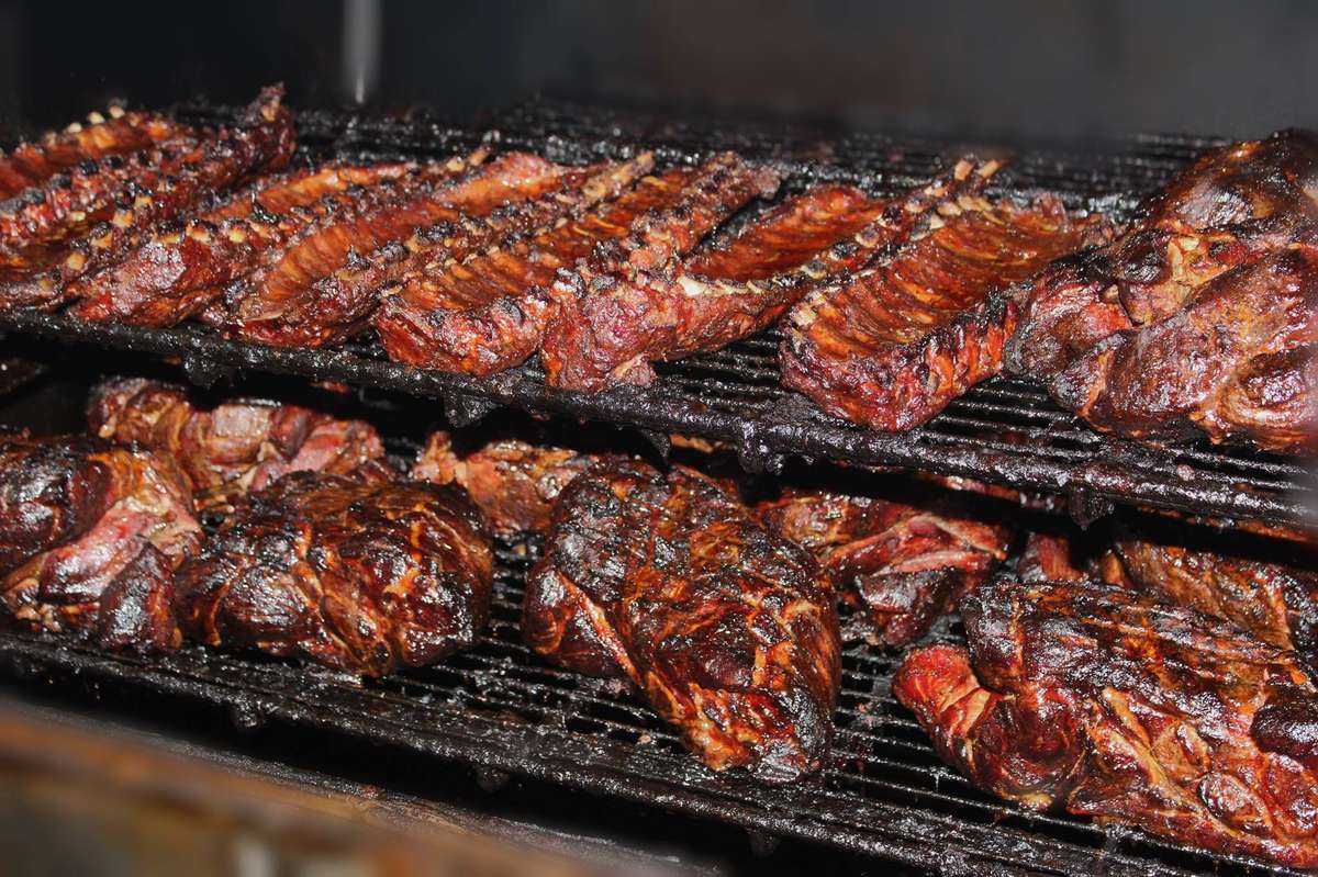 Arranged Food and Objects