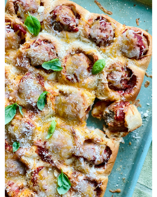 Mini Baked Meatball Subs