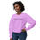 Thumbnail: Platter Girl Lightweight Crewneck Sweatshirt - I Like Big Boards & I Cannot Lie