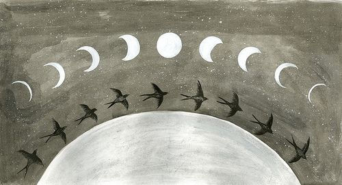 Thumbnail: Small Moon Phase Earrings