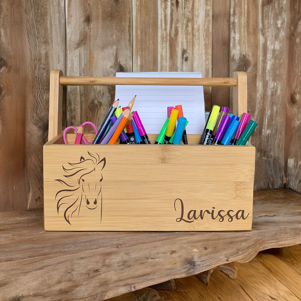 Miniaturbild: Personalisierte Stiftebox mit Henkel
