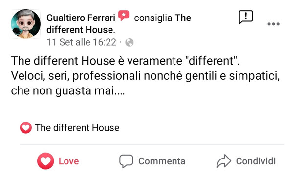 recensione Facebook