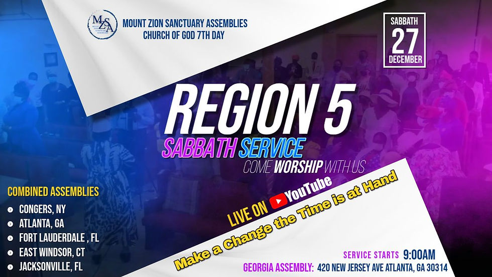Region 5 Sabbath