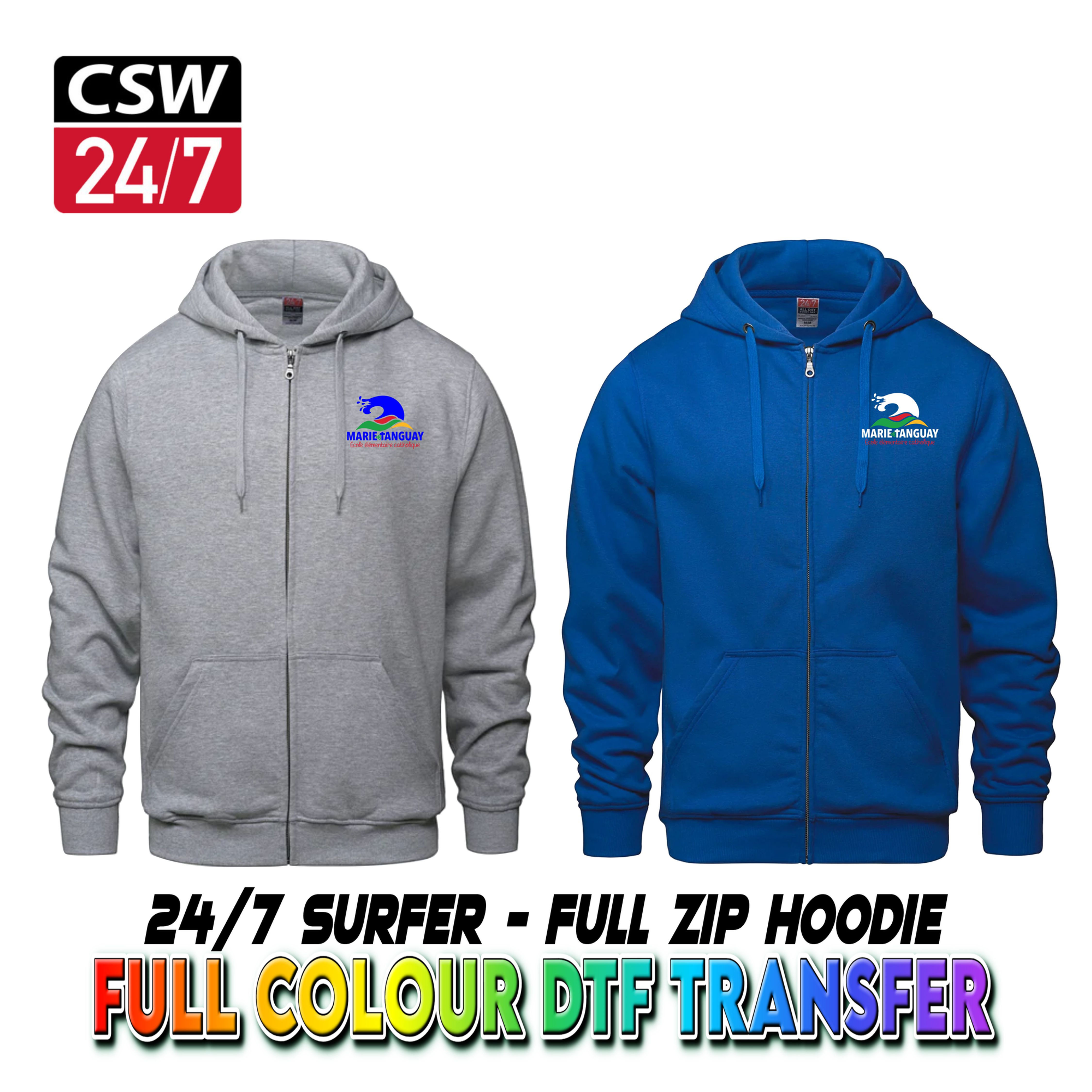 CSW 24/7 FULL ZIP Surfer Hoodie