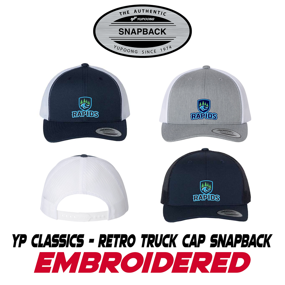 Thumbnail: Embroidered YP Classics-Retro Trucker Mesh Snapback