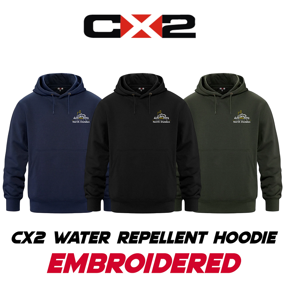 Thumbnail: Embroidered Fortress - 440GSM Adult Water Repellent Hoodie