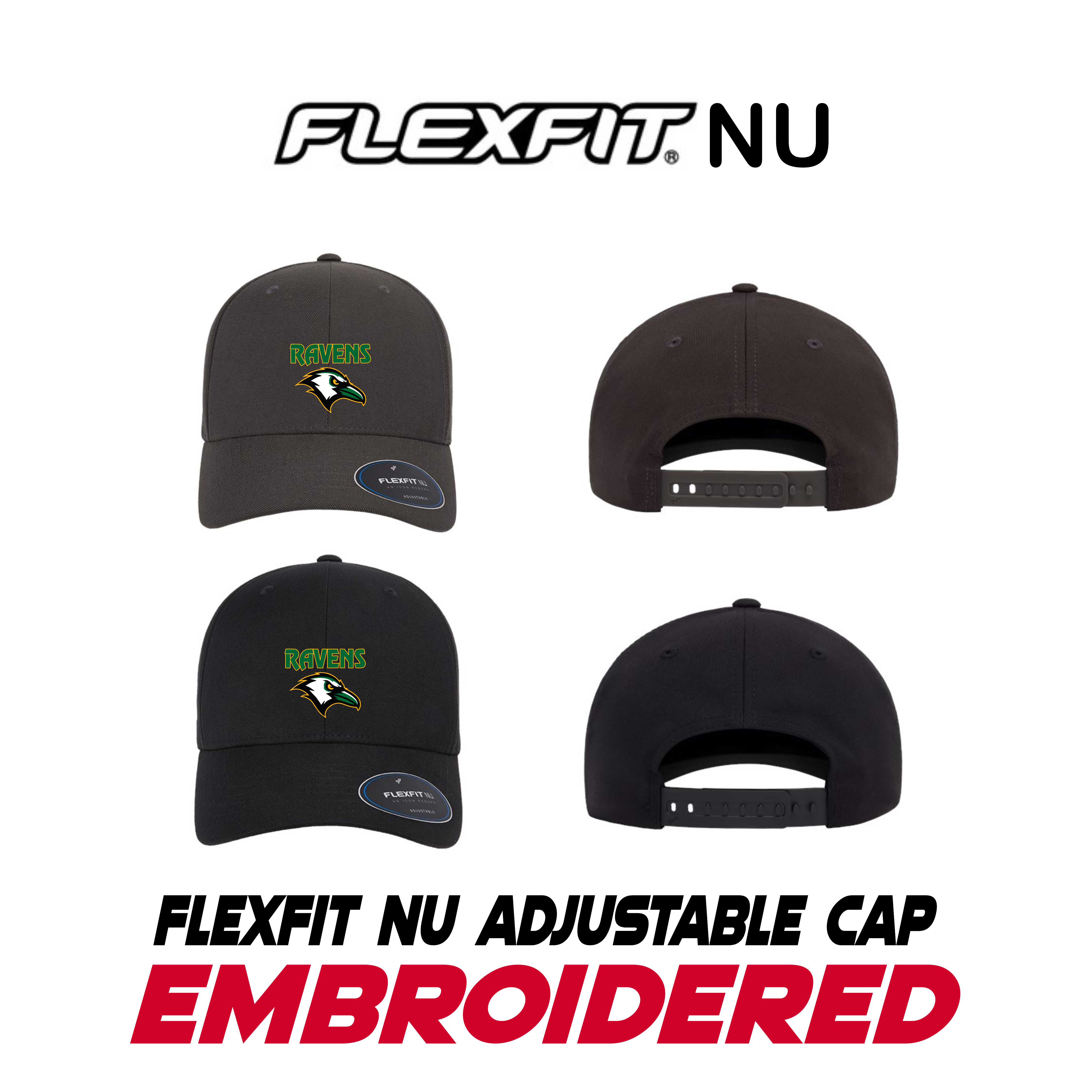 Embroidered Flexfit Nu® Adjustable Cap