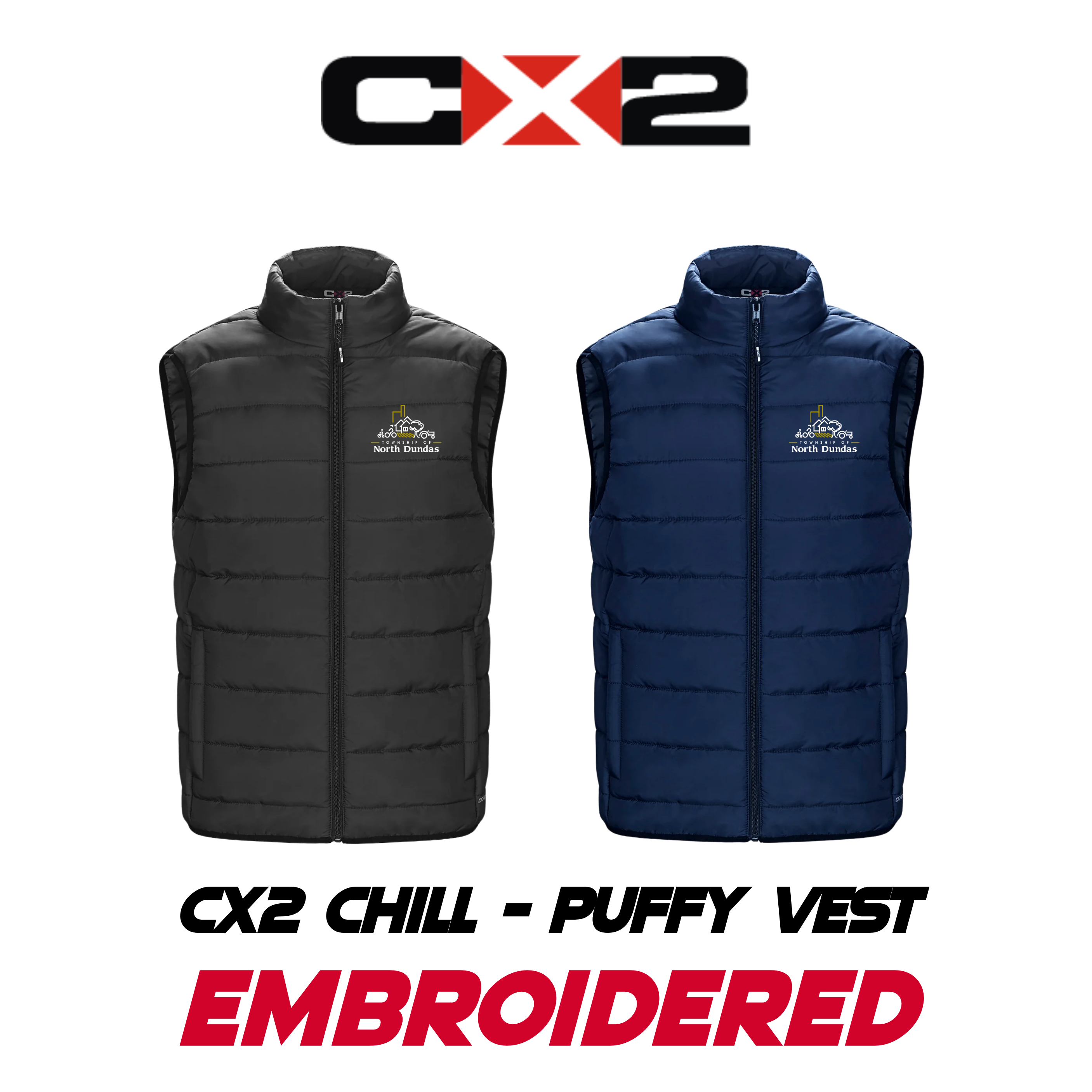 Embroidered CX2 Chill Puffy Vest