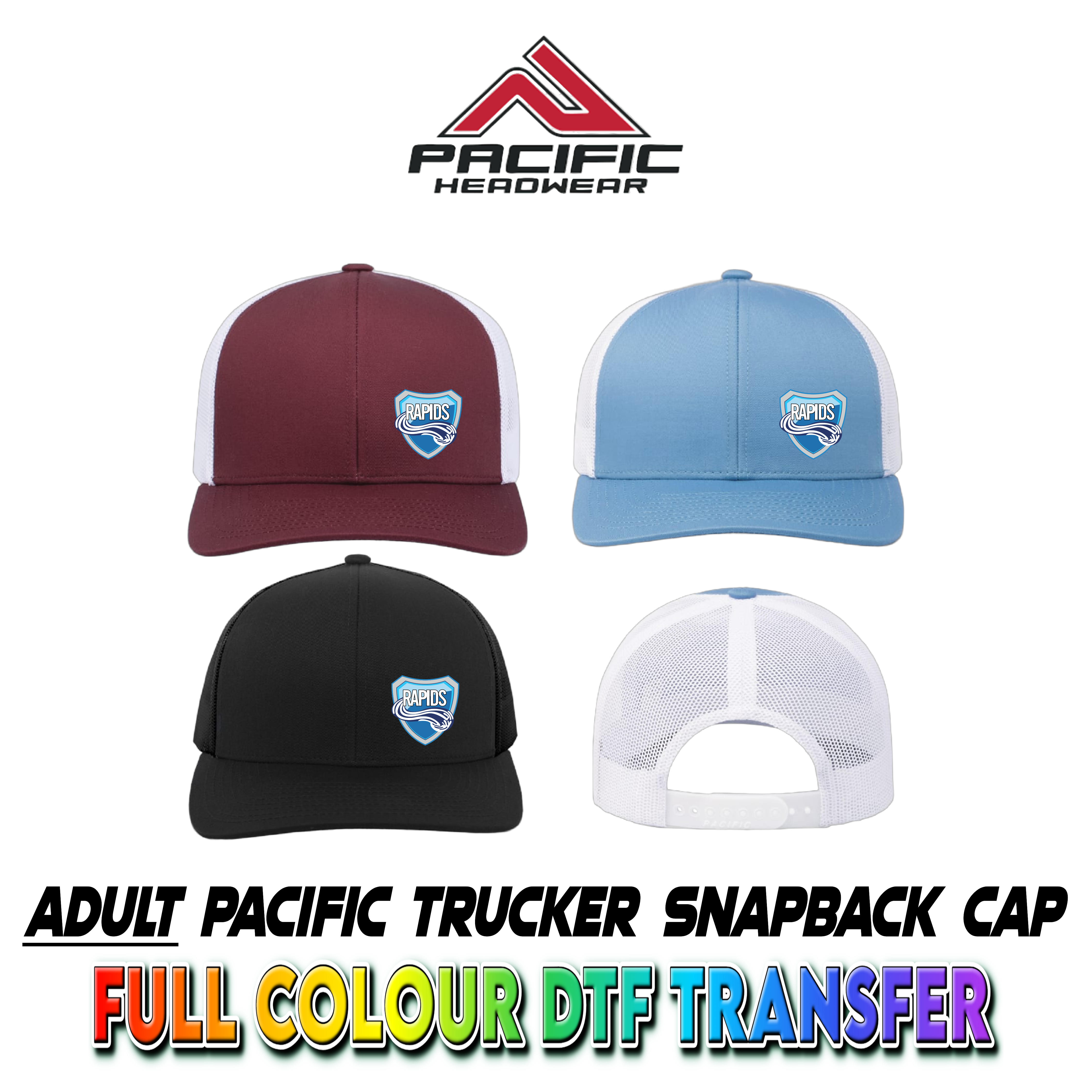 Pacific Headwear Trucker Snapback Cap