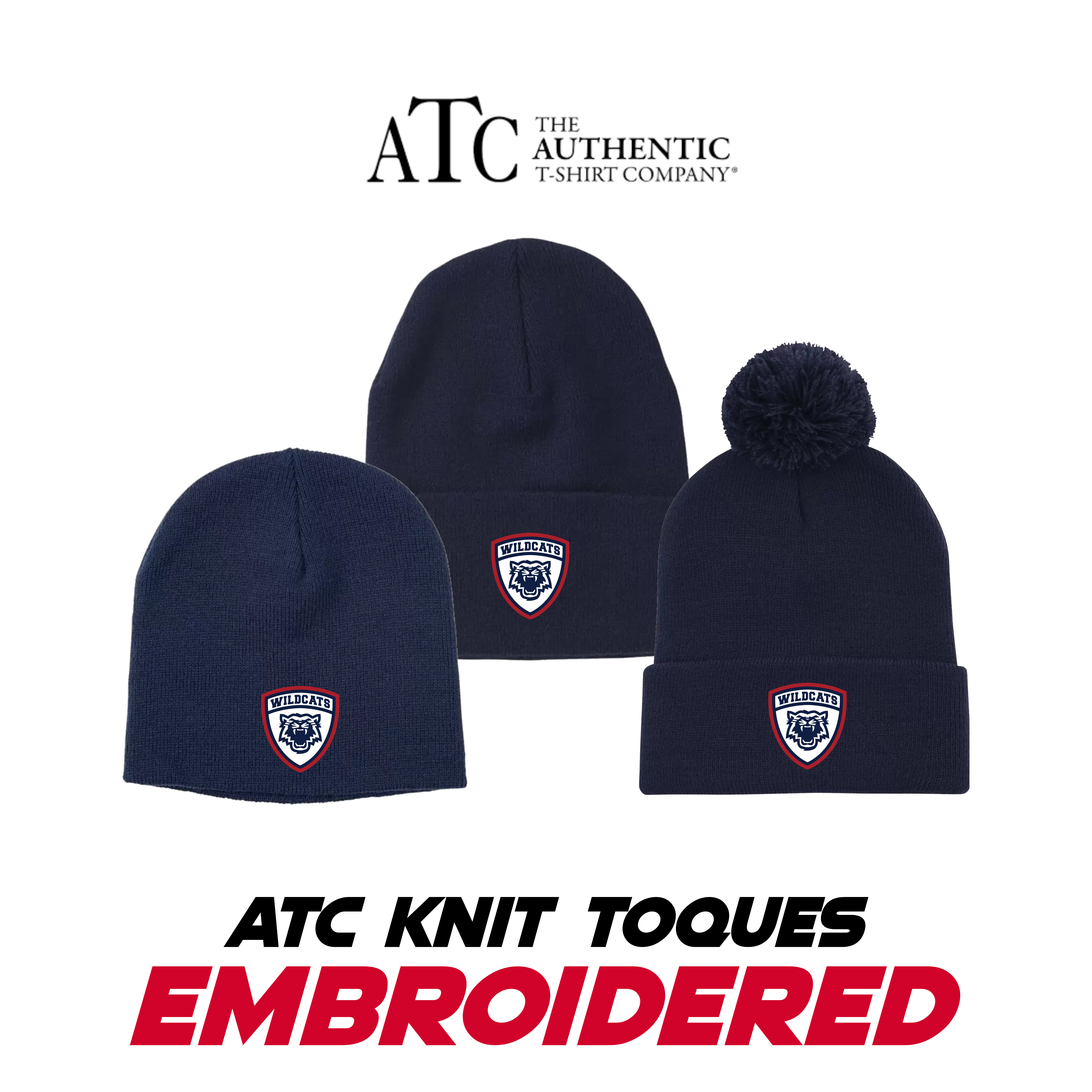 Embroidered ATC Toques