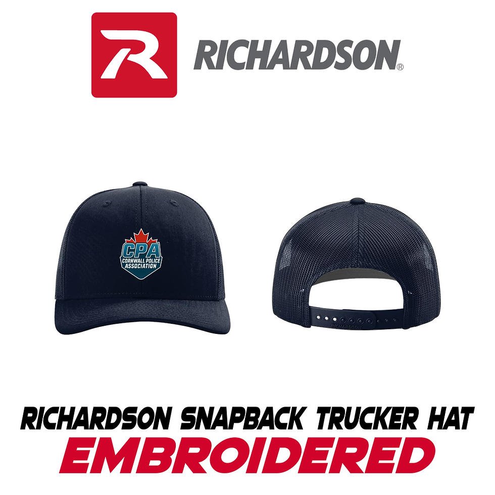 Thumbnail: Embroidered Richardson Snapback Trucker Mesh Hat