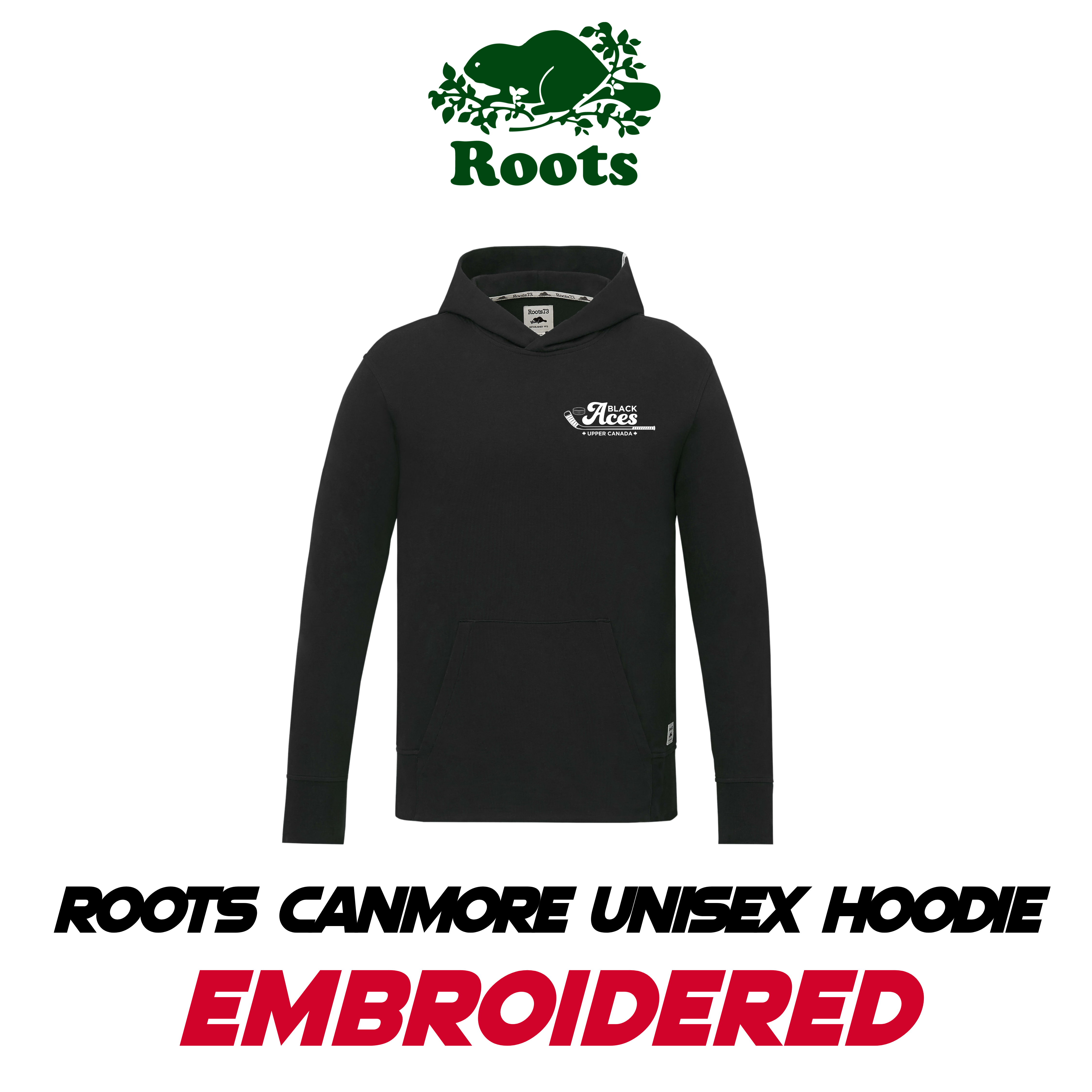 EMBROIDERED Roots73 CANMORE Eco Hoody - Unisex