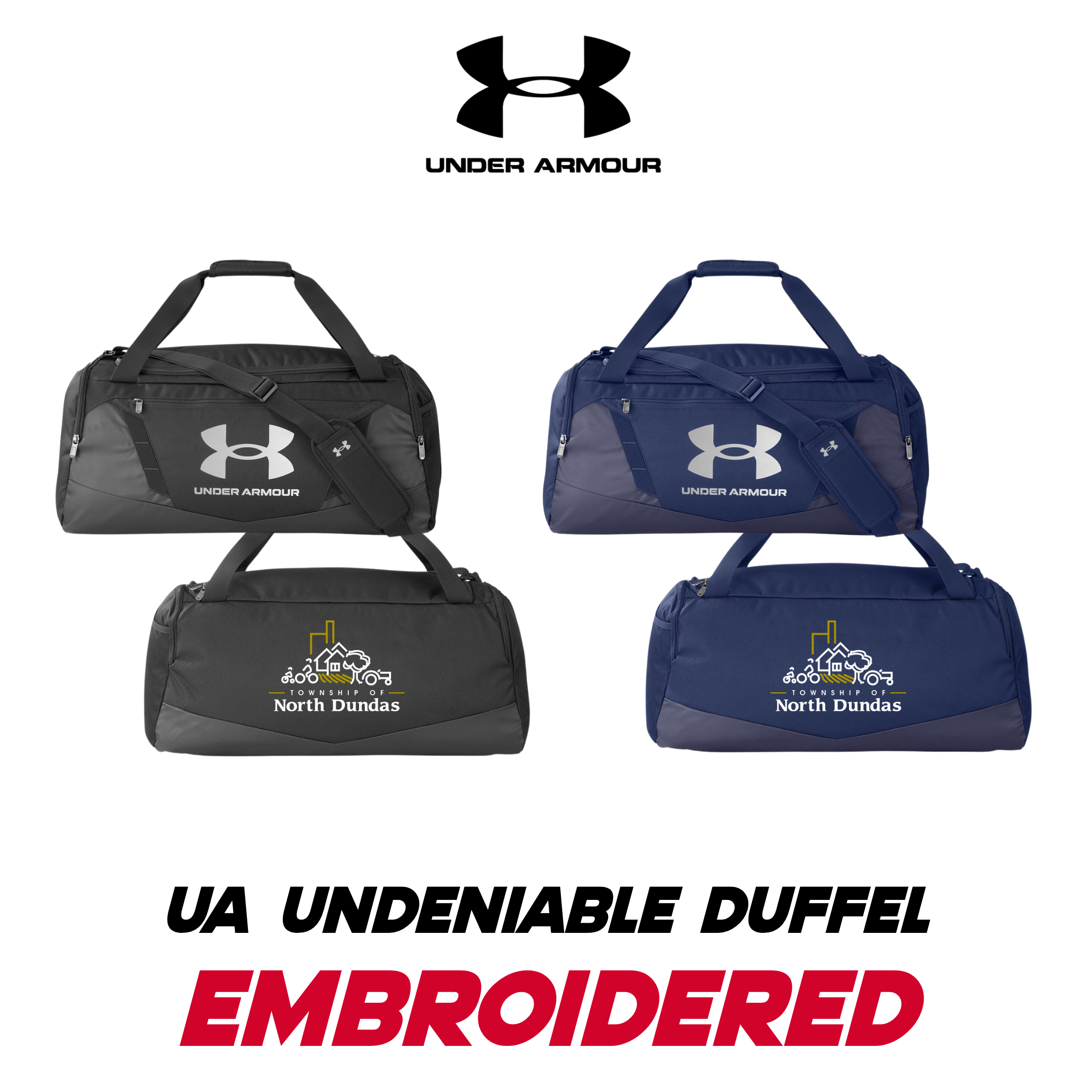 Embroidered Under Armour Duffle Bag