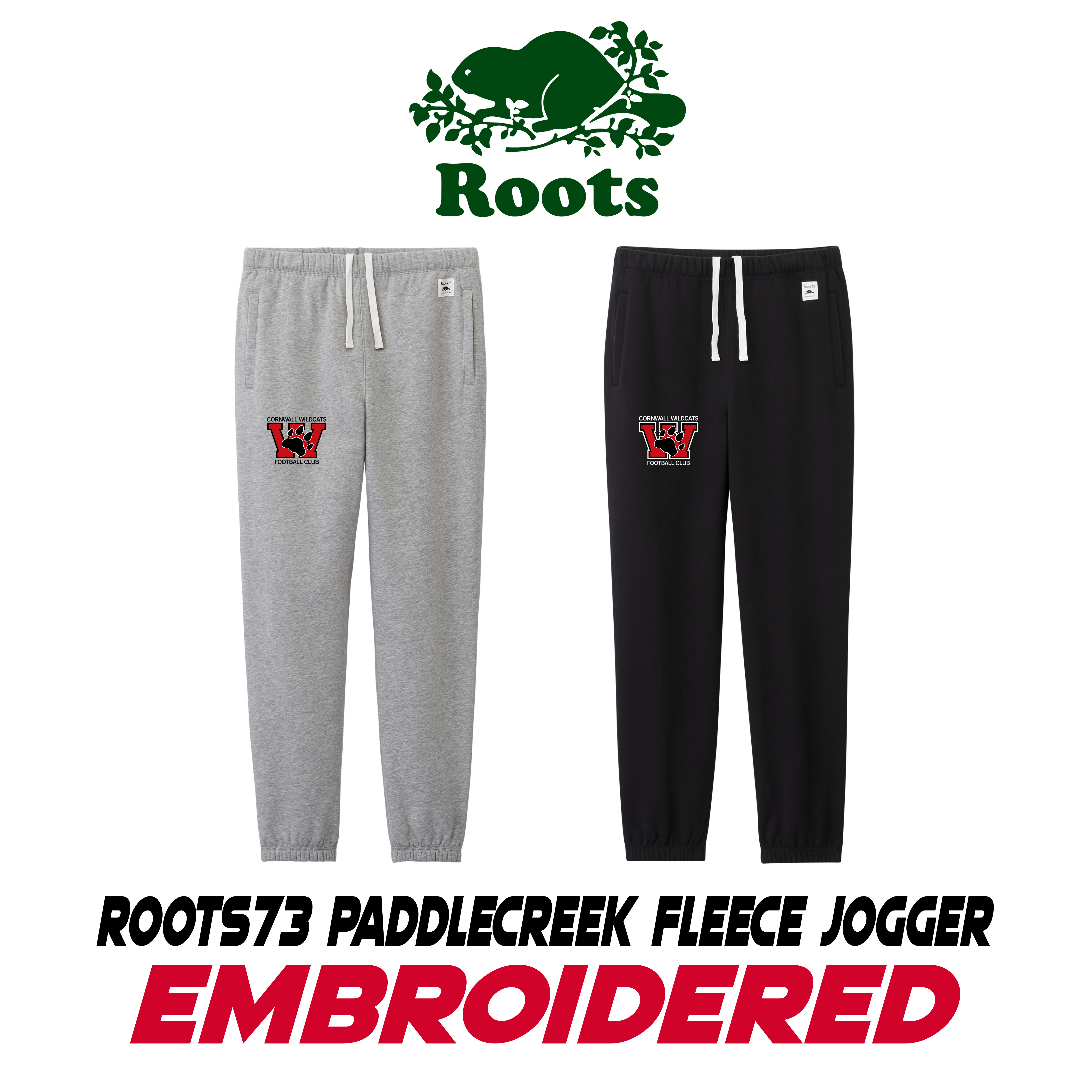 Embroidered Roots73 Paddlecreek Fleece Jogger