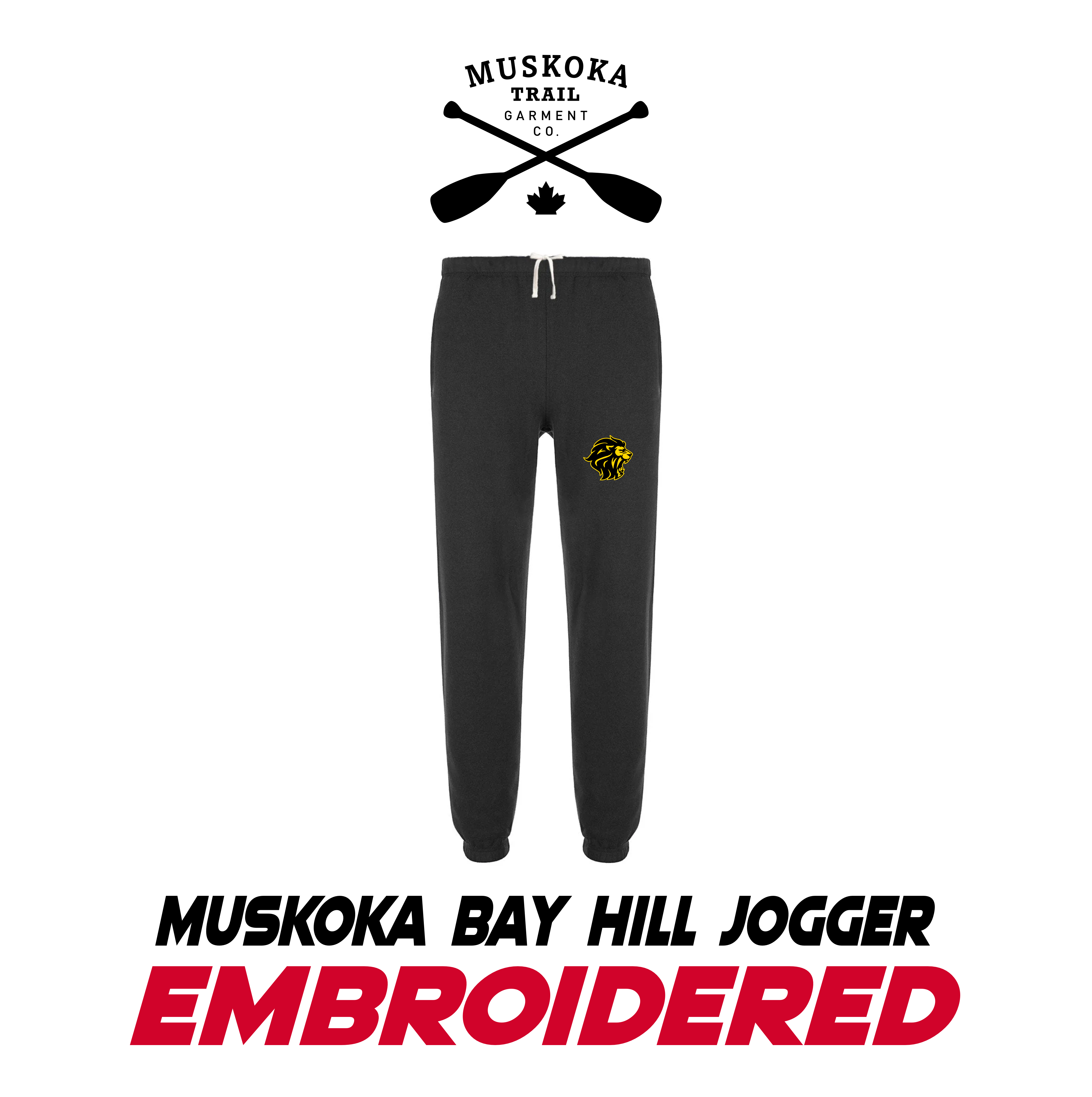 Embroidered Muskoka Bay Hill Fleece Sweatpant