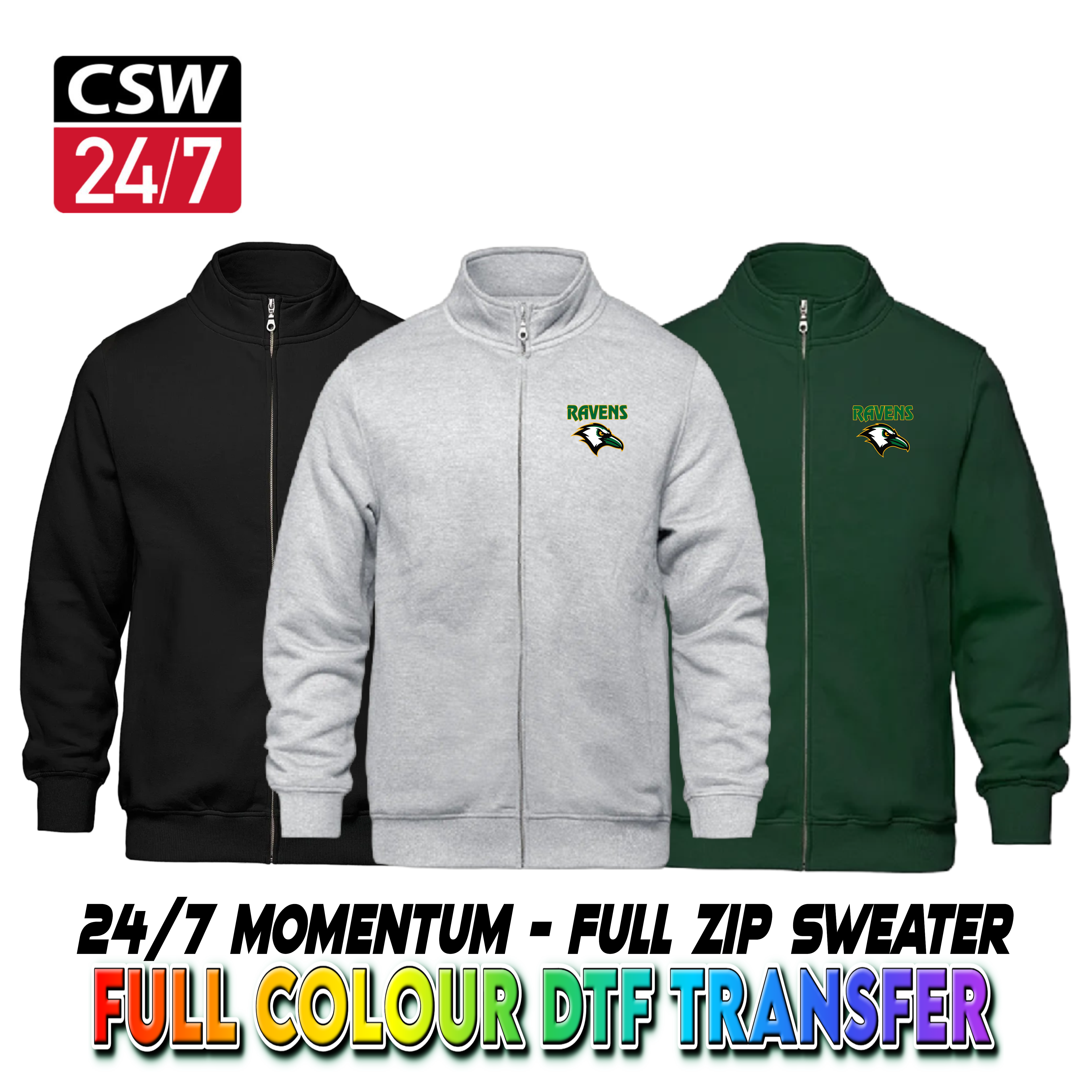 CSW 24/7 FULL ZIP Momentum Hoodie