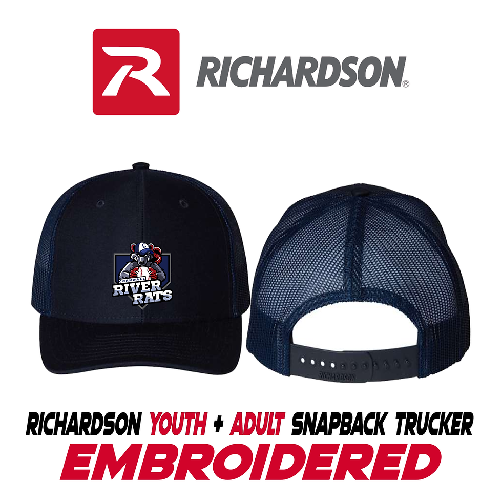 Thumbnail: Embroidered Richardson Snapback Trucker Mesh Hat