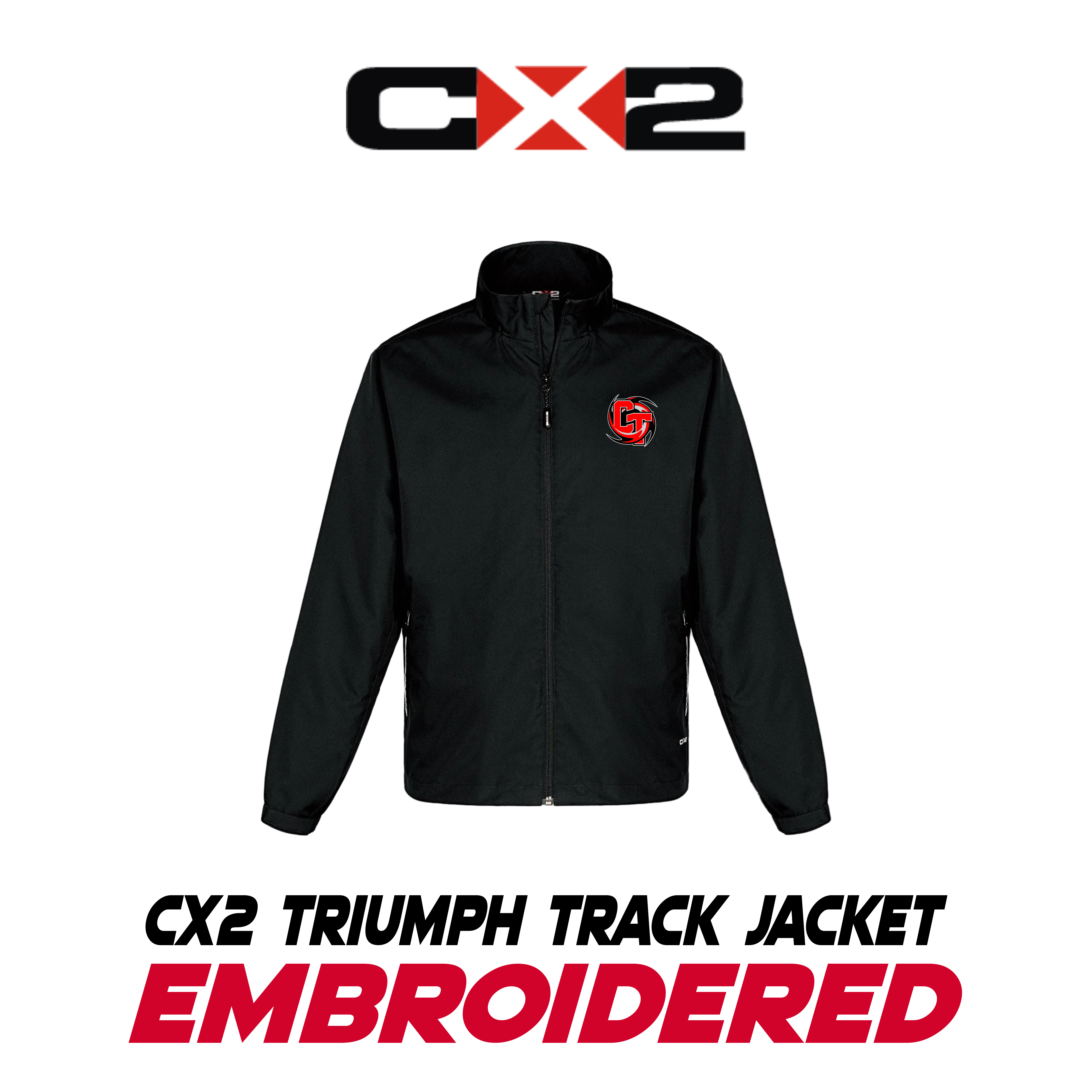 Embroidered CX2 Triumph Track Jacket