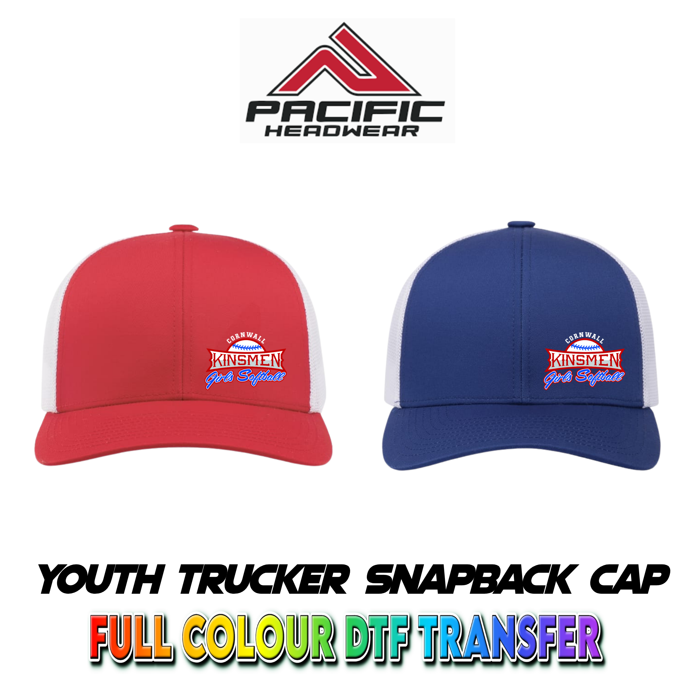 Pacific Headwear YOUTH Trucker Snapback Cap