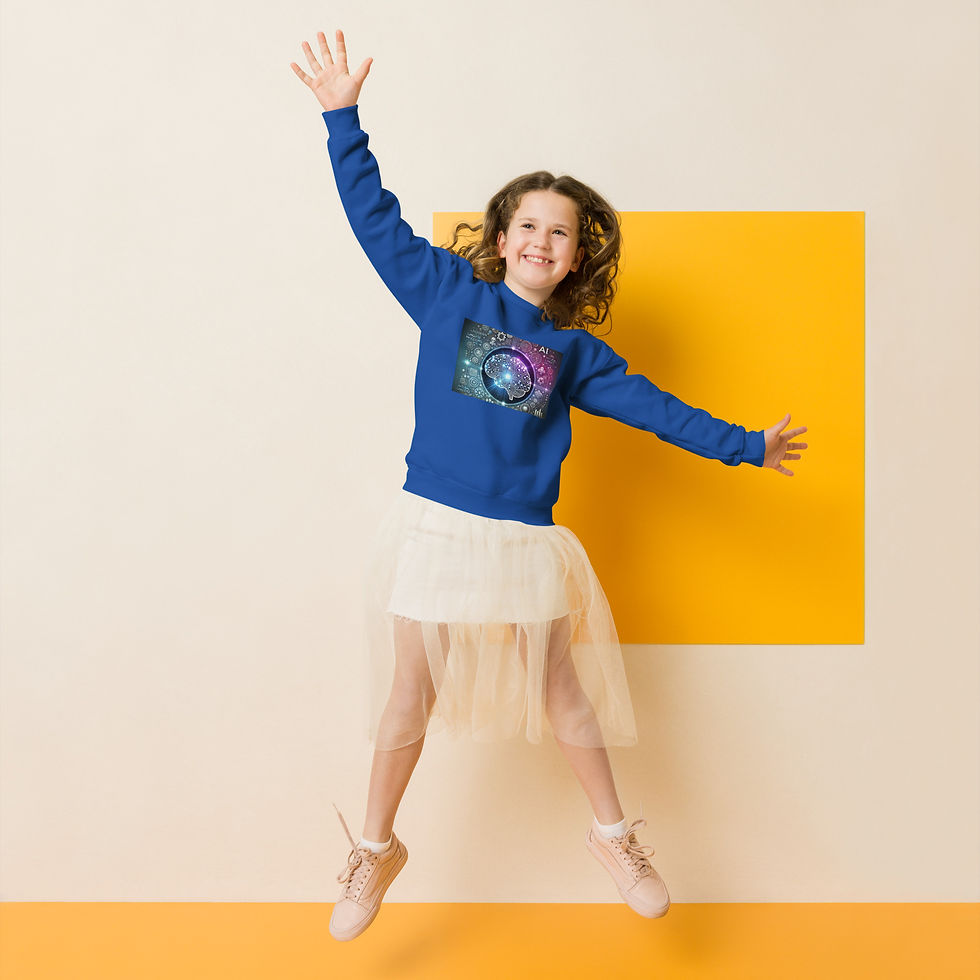 Miniatura: Youth crewneck sweatshirt AI Made from soft fleece fabric