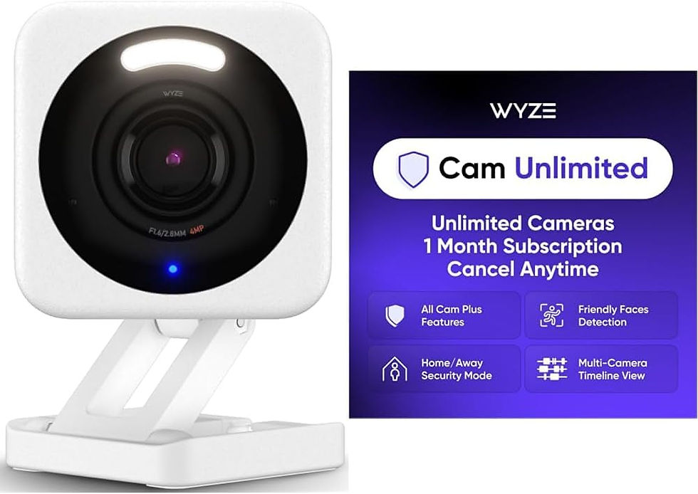 Миниатюра: WYZE Cam v4, 2.5K HD WiFi Smart Home Security Camera, Indoor/Outdoor, Pet/Baby 