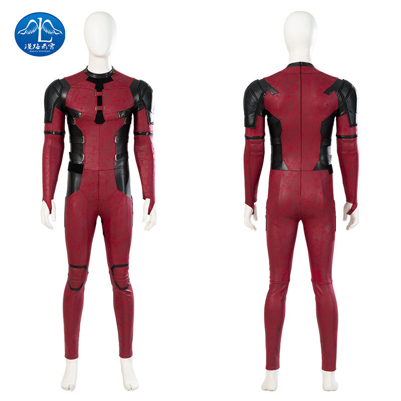 الصورة المصغرة: Manwei Cos Deadpool And Deadpool Wolverine Cosplay Costume Men's Jumpsuit