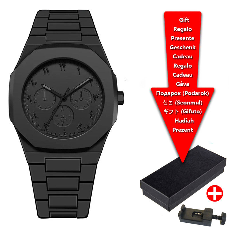 Miniature : Creative Middle East Arabic Digital Plastic Strap Quartz Men's Watch Casual Wat