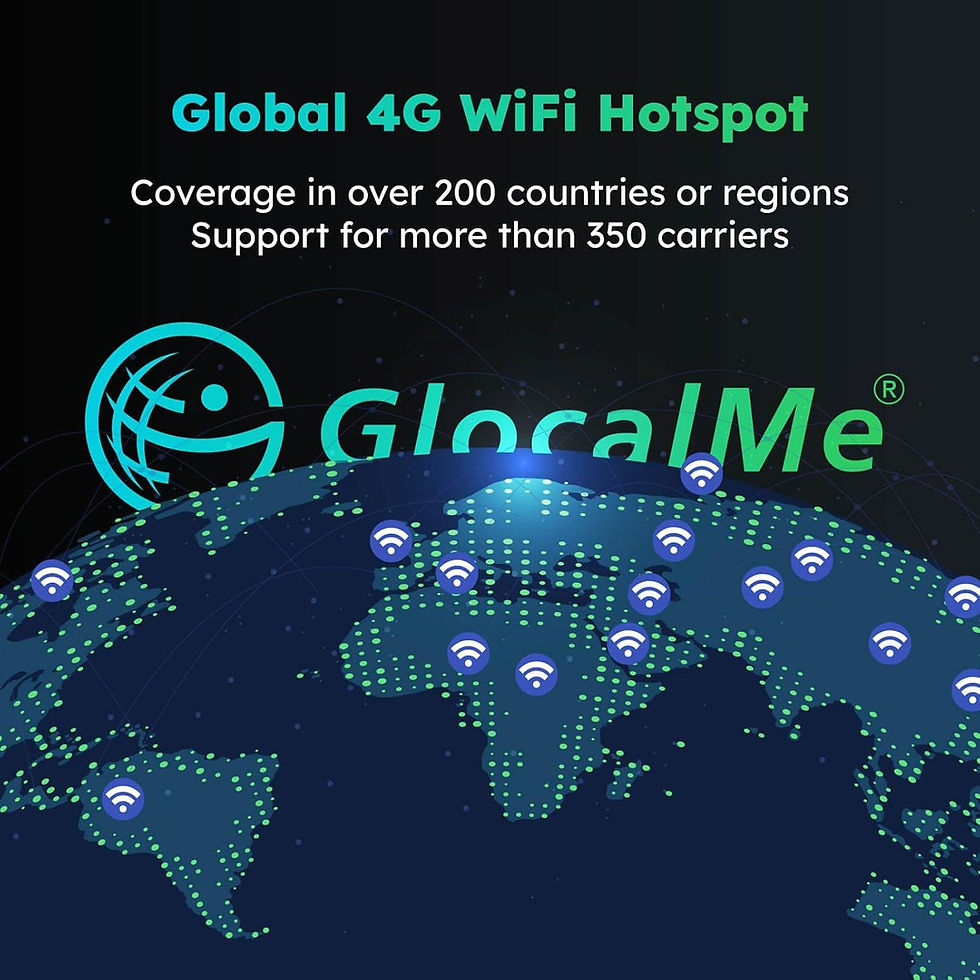 Thumbnail: GlocalMe DuoTurbo 4G LTE Portable WiFi Hotspot for Travel in 200+ Countries, Mo