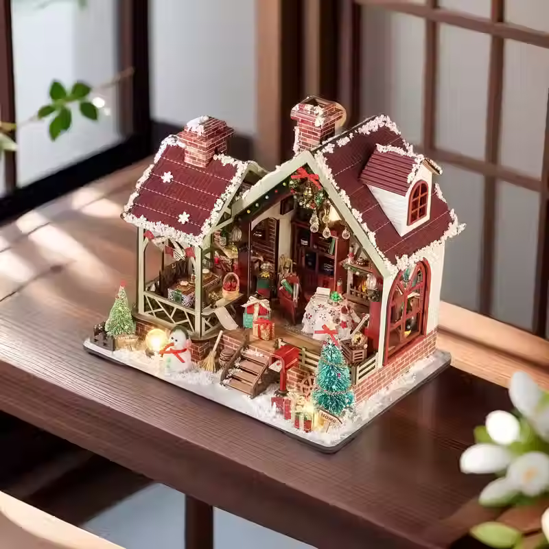 Miniaturbild: DIY 3D Dollhouse, Christmas Decoration Style