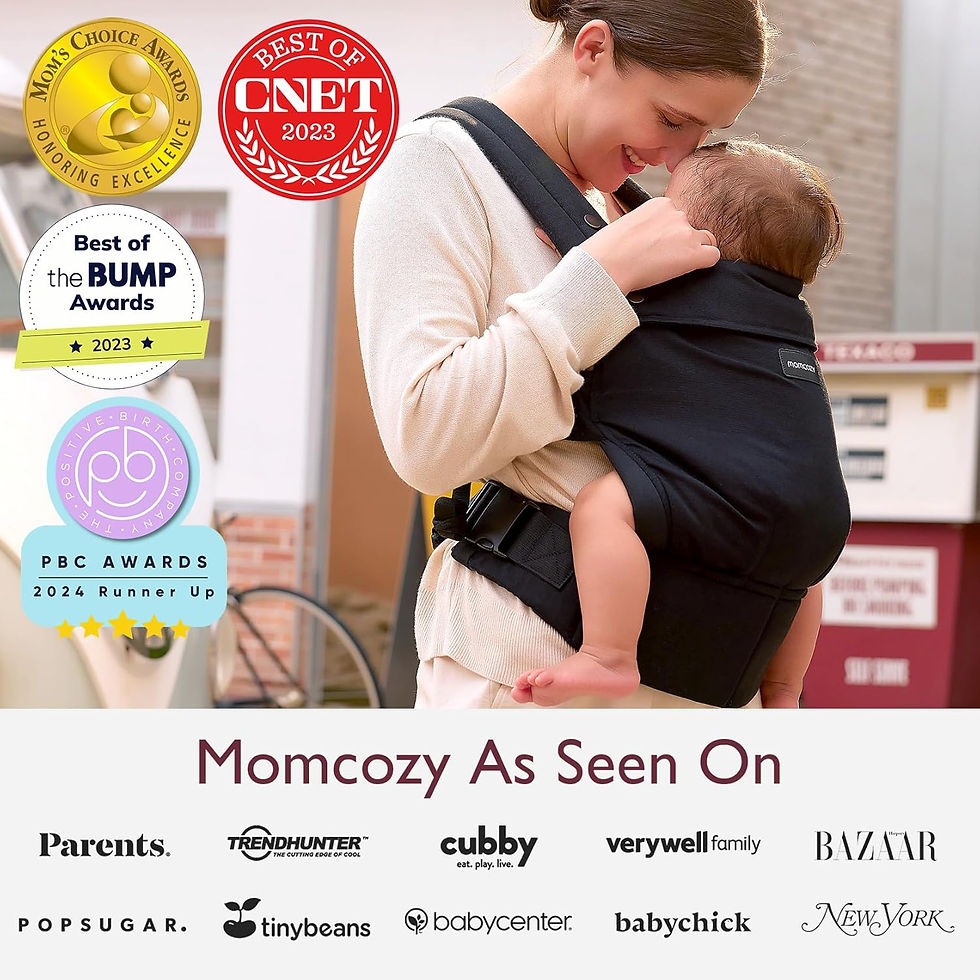 الصورة المصغرة: Momcozy Baby Carrier Newborn to Toddler - Ergonomic, Cozy and Lightweight Infan
