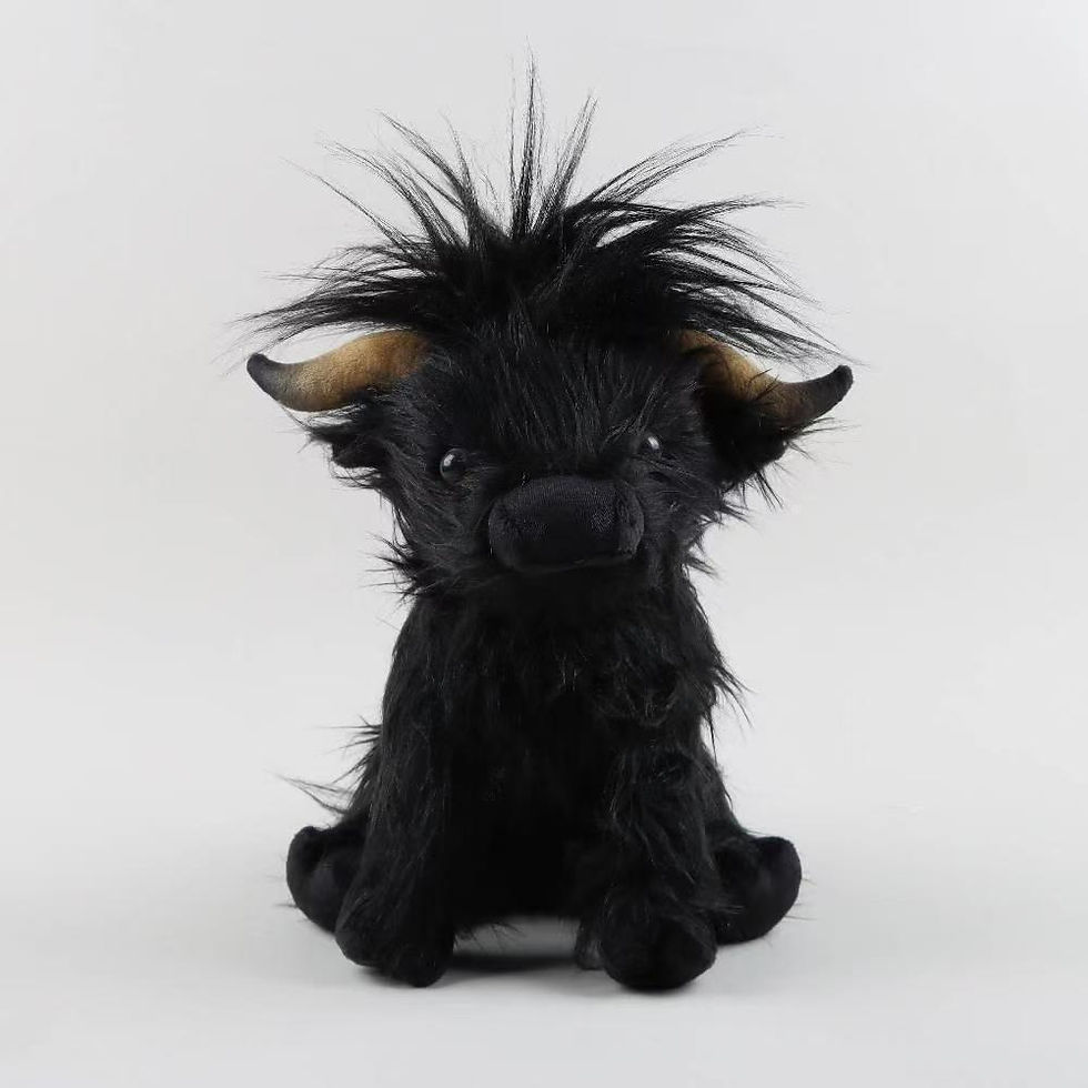 الصورة المصغرة: Highland Cow Simulated Scottish Highland Cow Plush Toy Cow Doll