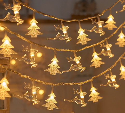 Miniaturbild: 3M 2024 Christmas Decoration for Home Christmas Lights Snowflake String Lights F